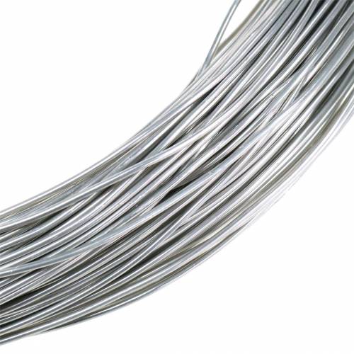 Floristik24 Aluminiumtråd Ø2mm silver 1 kg