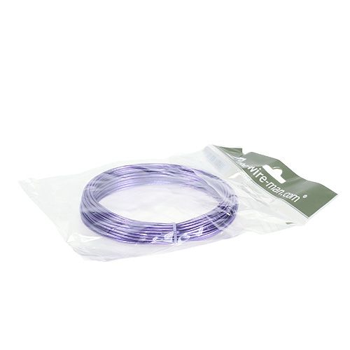 Artikel Aluminiumtråd 2mm 100g lavendel