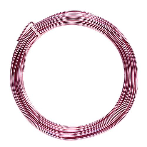 Artikel Aluminiumtråd 2mm 100g rosa