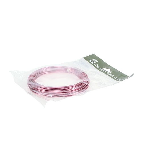 Artikel Aluminiumtråd 2mm 100g rosa