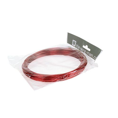 Aluminiumtråd 2mm 100g röd