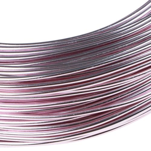 Artikel Aluminiumtråd Ø2mm rosa dekortråd rund 480g