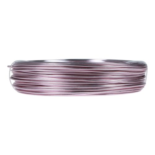 Artikel Aluminiumtråd Ø2mm rosa dekortråd rund 480g