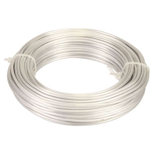 Artikel Aluminiumtråd aluminiumtråd 3mm smycketråd vit-silver matt 500g