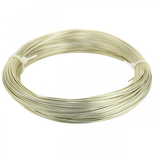 Aluminiumtråd Ø1mm champagnesmyckentråd rund 120g