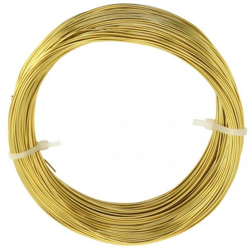 Artikel Aluminiumtråd Ø1mm gulddekorationstråd rund 120g