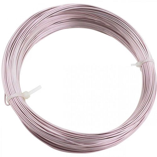 Artikel Aluminiumtråd Ø1mm rosa dekorativ tråd rund 120g