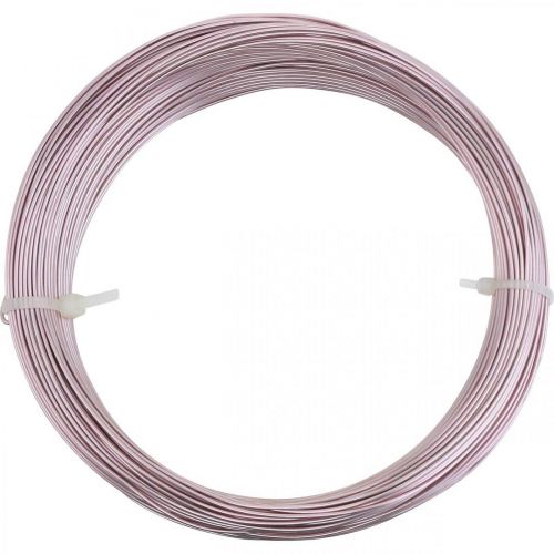 Artikel Aluminiumtråd Ø1mm rosa dekorativ tråd rund 120g