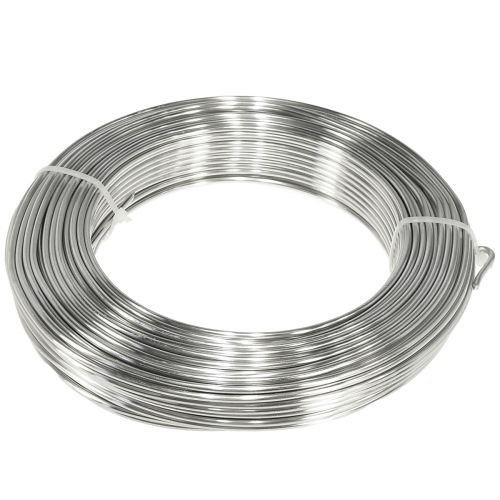 Aluminiumtråd dekorativ tråd hantverkstråd silver Ø3mm 1kg