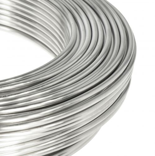 Artikel Aluminiumtråd dekorativ tråd hantverkstråd silver Ø3mm 1kg