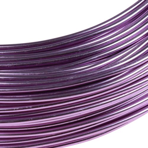 Artikel Aluminiumtråd lila Ø2mm smycketråd lavendel rund 500g 60m
