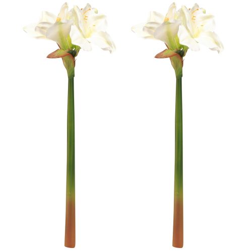 Artikel Amaryllis julblommor konstgjorda L55cm vit 2st