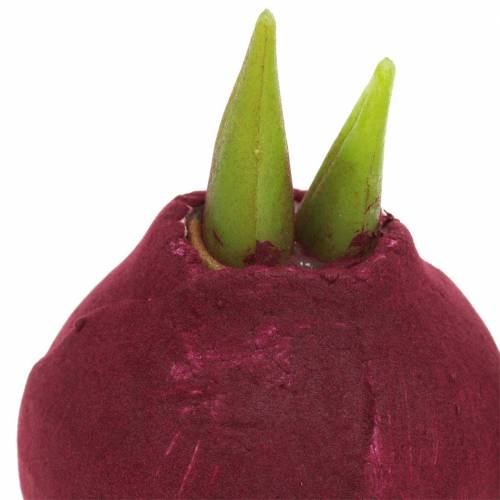 Floristik24 Amaryllislöka Konstgjord Bourgogne H12,5cm 3st