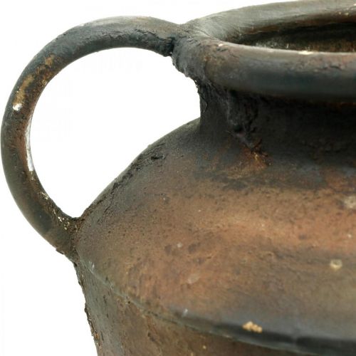 Floristik24 Amphora antik look för plantering vas metall trädgårdsdekoration H29cm