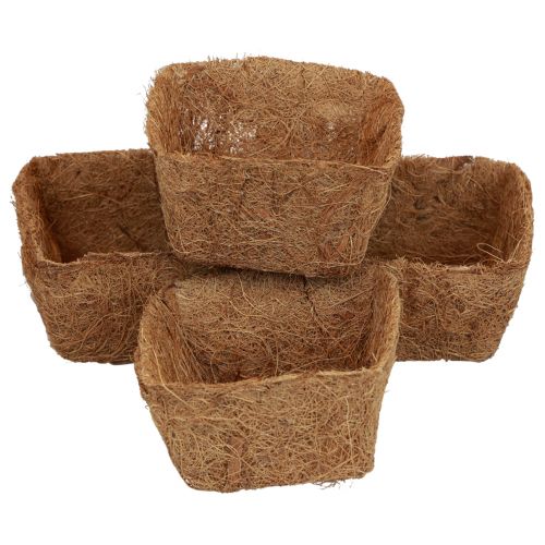 Floristik24 Odla krukor kokosfiber blomkruka naturmaterial kokosväxtkruka 11cm 12st