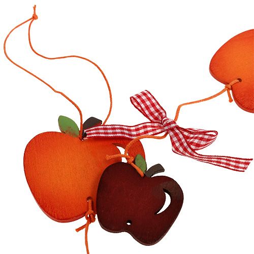 Floristik24 Apple garland red 86cm 3st