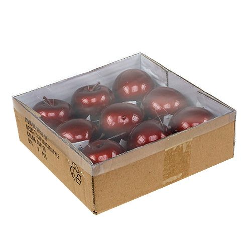 Floristik24 Äpple för hängande Ø7,5 cm koppar, blank 9 st