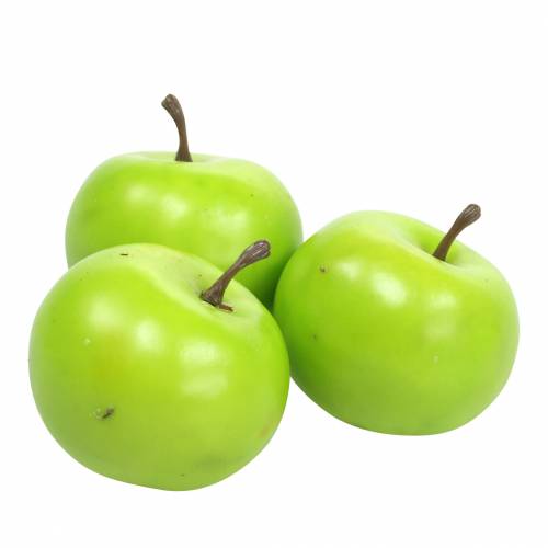 Artikel Mini konstgjord äppelgrön Ø4cm 24 st