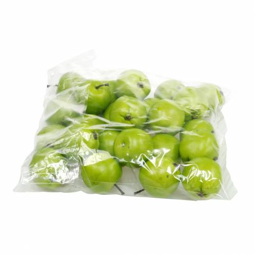 Artikel Dekorativ frukt mini äpple konstgrönt 4,5cm 24 st