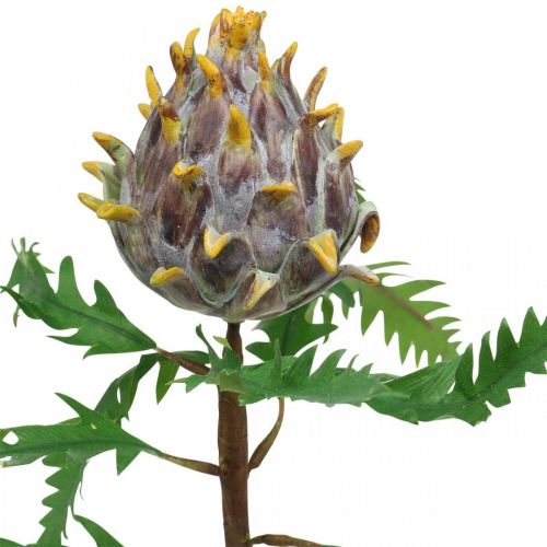 Artikel Deco kronärtskocka lila konstväxt höstdekoration Ø7,5cm H42cm