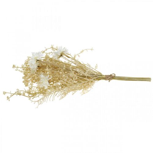 Artikel Bukett konstgjorda asters och gypsophila beige, vit 43cm