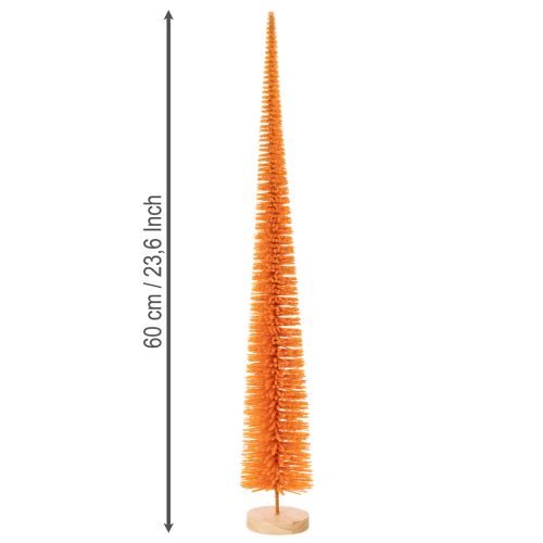 Konstgjord julgransdekoration på träbas, 60 cm | Floristik24.se