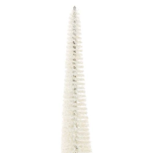 Dekorativ julgran med träfot för vinterdekoration, 40 cm, 3 stycken | Floristik24.se