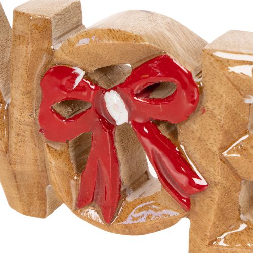 Julklappstext med rosett, juldekoration, 18 cm | Floristik24.se