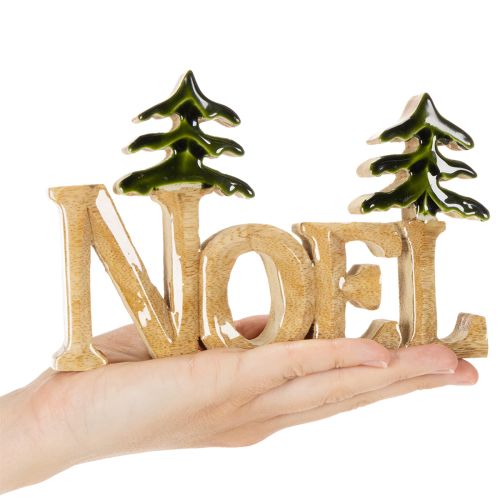 Juldekoration Noel-ställ med två granar 18 cm | Floristik24.se