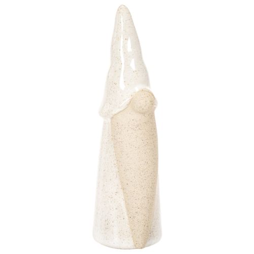 Dekorativ gnomfigur, ljus keramik, skandinavisk stil, 18 cm, 3 stycken köpa | Floristik24.se