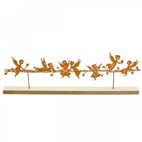 Floristik24 Bordsdekoration Julängel metallställ galler 50 × 17cm