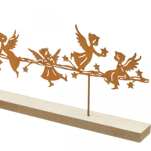 Floristik24 Bordsdekoration Julängel metallställ galler 50 × 17cm