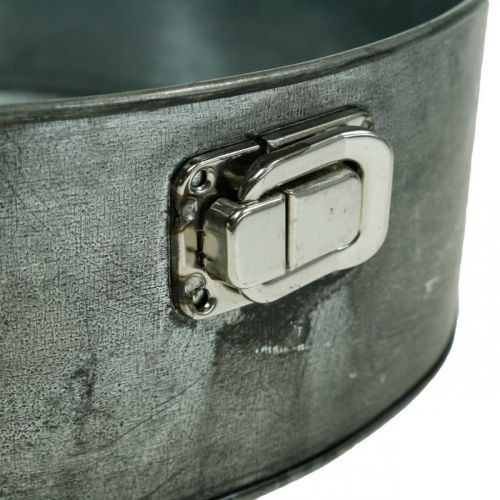 Floristik24 Planteringskärl, dekorativ bakform, springform för plantering, metalldekor Ø24cm H7,5cm