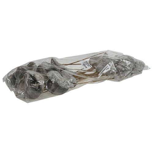 Artikel Badam på pinne vitkalkad 12cm L55cm 23 st