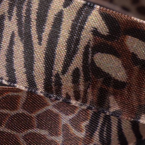 Dekorativt band, djurtryck, leopardmönster, presentband, 25 mm brett, 20 m långt | Floristik24.se