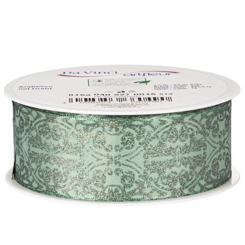 Presentband med klassiskt mönster för rosetter och dekoration, 40 mm x 15 m | Floristik24.se