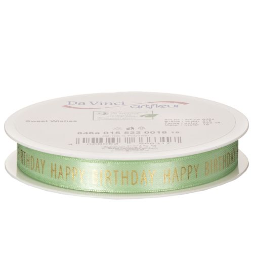 Artikel Grattis på födelsedagen-band för dekorativ presentinslagning, 18m
