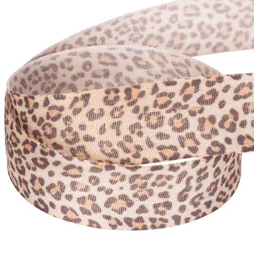 Presentband med djurmönster leopard, 25 mm brett, 18 m långt | Floristik24.se