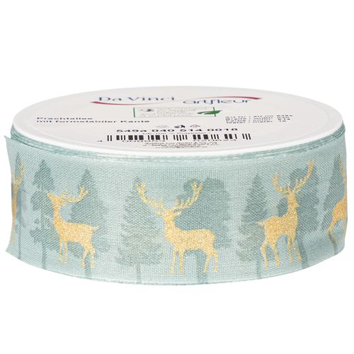 Presentband med renar och julgranar, 40 mm x 18 m | Floristik24.se