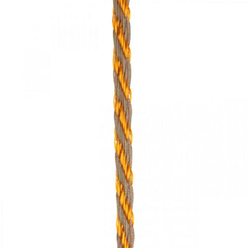 Floristik24 Sladd, smyckessnöre, guldsnöre Gyllene naturfärger L20m Ø4cm