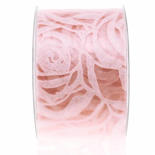 Deco band rosor bred rosa 63mm 20m