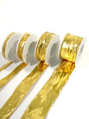 Floristik24 Gyllene presentband, 25m, guld