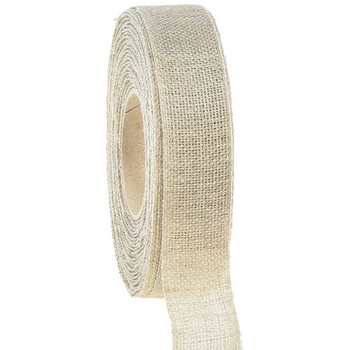 Artikel Dekorationsband naturbeige linneband 25mm 20m