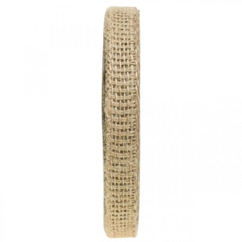 Floristik24 Dekorband jute natur 12mm Rustikt dekor juteband 10m