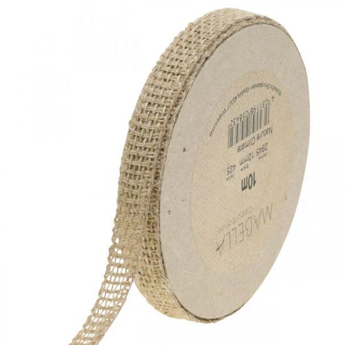 Artikel Dekorband jute natur 12mm Rustikt dekor juteband 10m