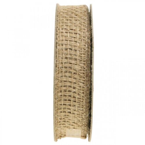 Floristik24 Dekorband jute natur 25mm juteband presentband rustikt 10m