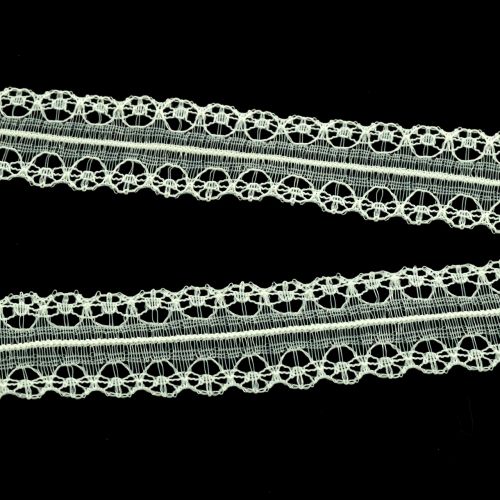 Floristik24 Spetsband vintage kräm 20mm 20m