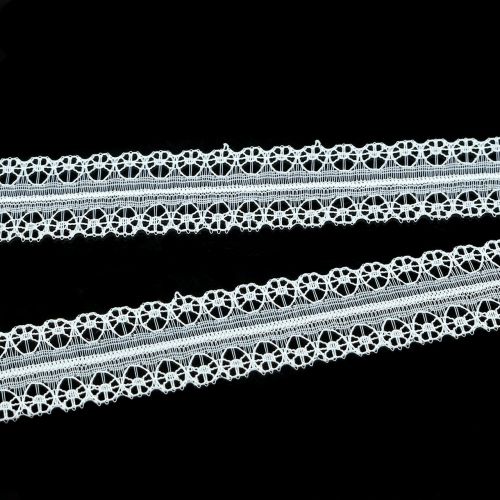 Floristik24 Spetsband vintage vit 20mm 20m