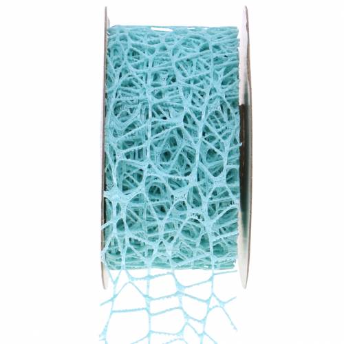 Dekorband mesh band ljusblå Tiffany 40mm 10m