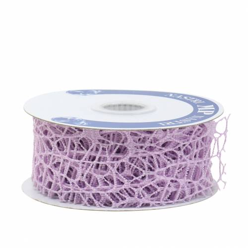 Artikel Dekorband mesh band lavendel 40mm 10m
